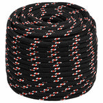 Fekete polipropilén hajókötél 16 mm 25 m 2