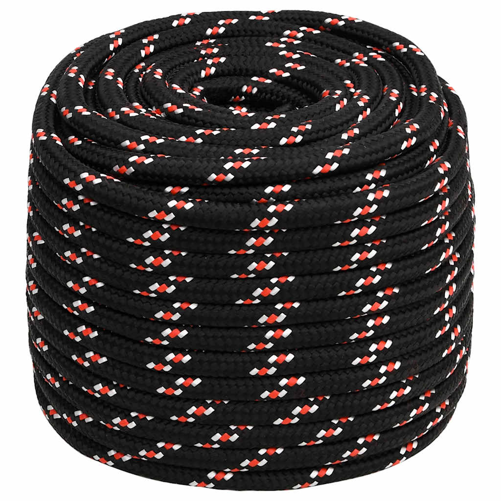 Fekete polipropilén hajókötél 16 mm 100 m 2