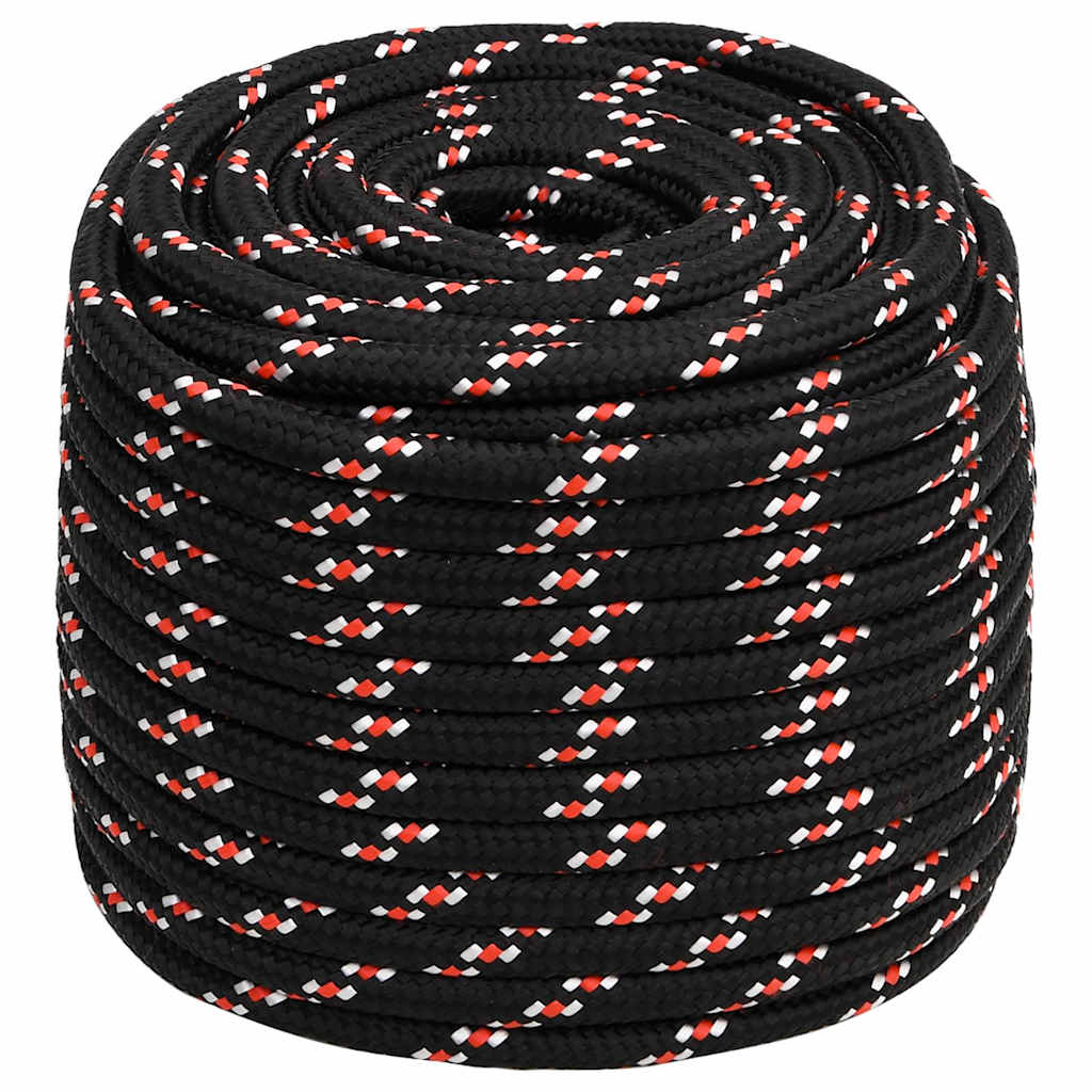 Fekete polipropilén hajókötél 18 mm 100 m 2