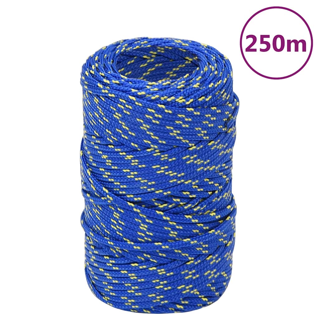 Kék polipropilén hajókötél 2 mm 250 m