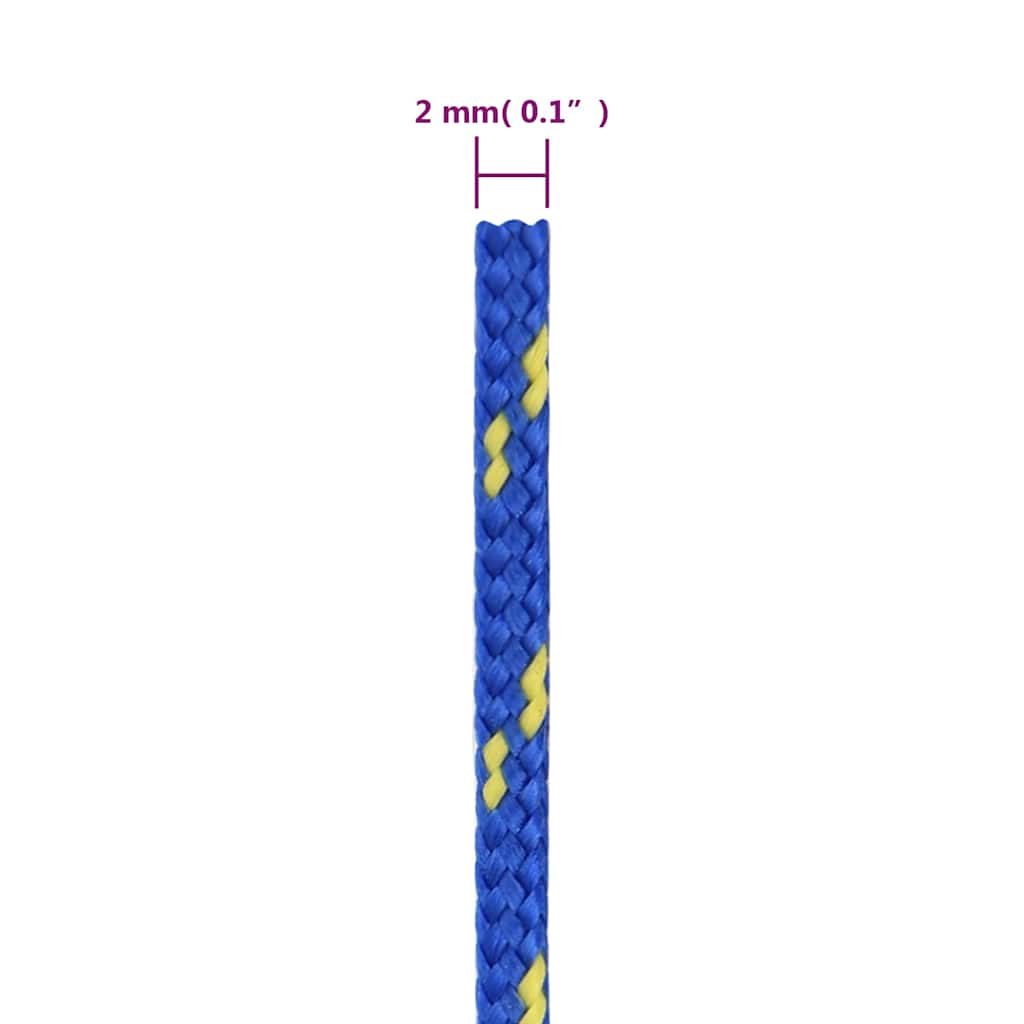 Kék polipropilén hajókötél 2 mm 250 m 6