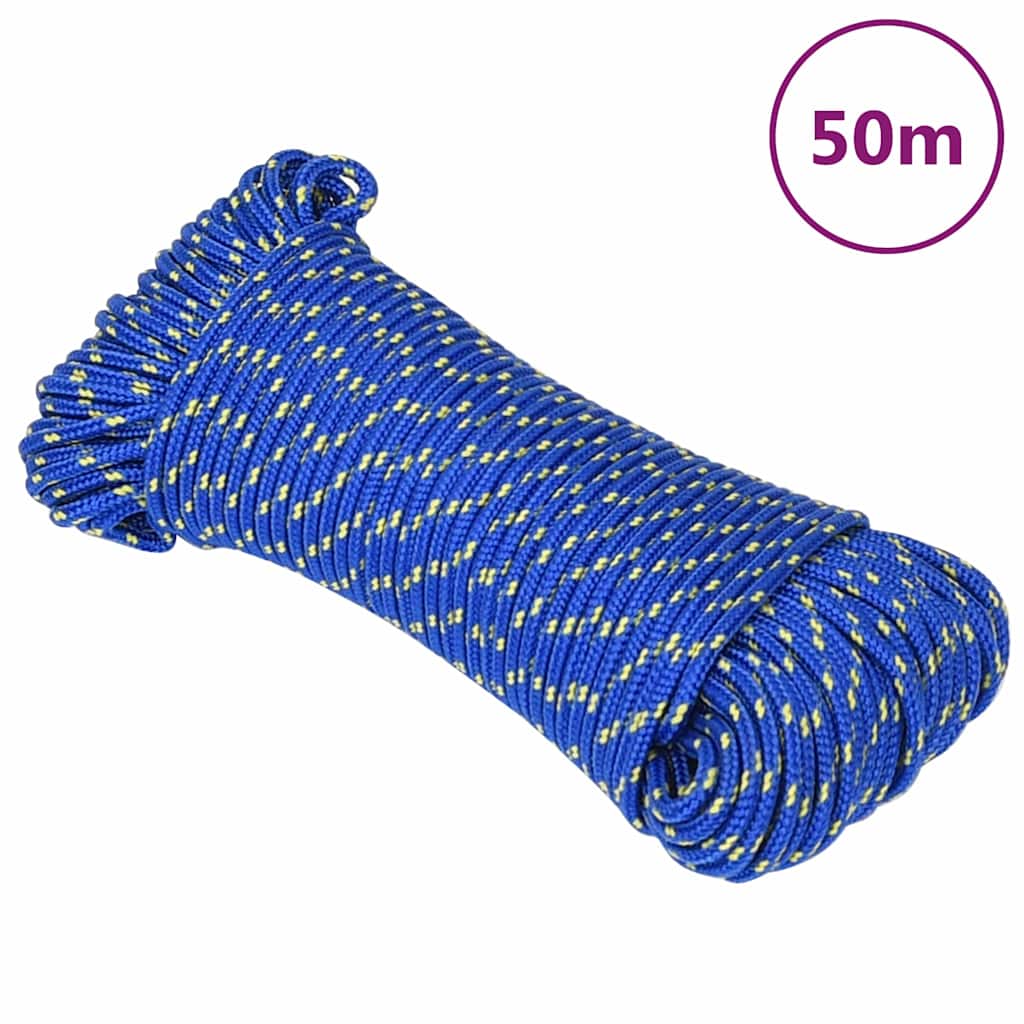 Kék polipropilén hajókötél 3 mm 50 m
