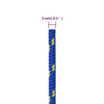 Kék polipropilén hajókötél 3 mm 100 m 6