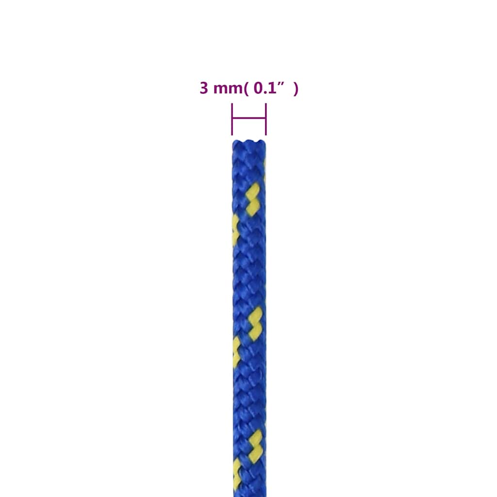 Kék polipropilén hajókötél 3 mm 100 m 6
