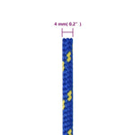 Kék polipropilén hajókötél 4 mm 50 m 6