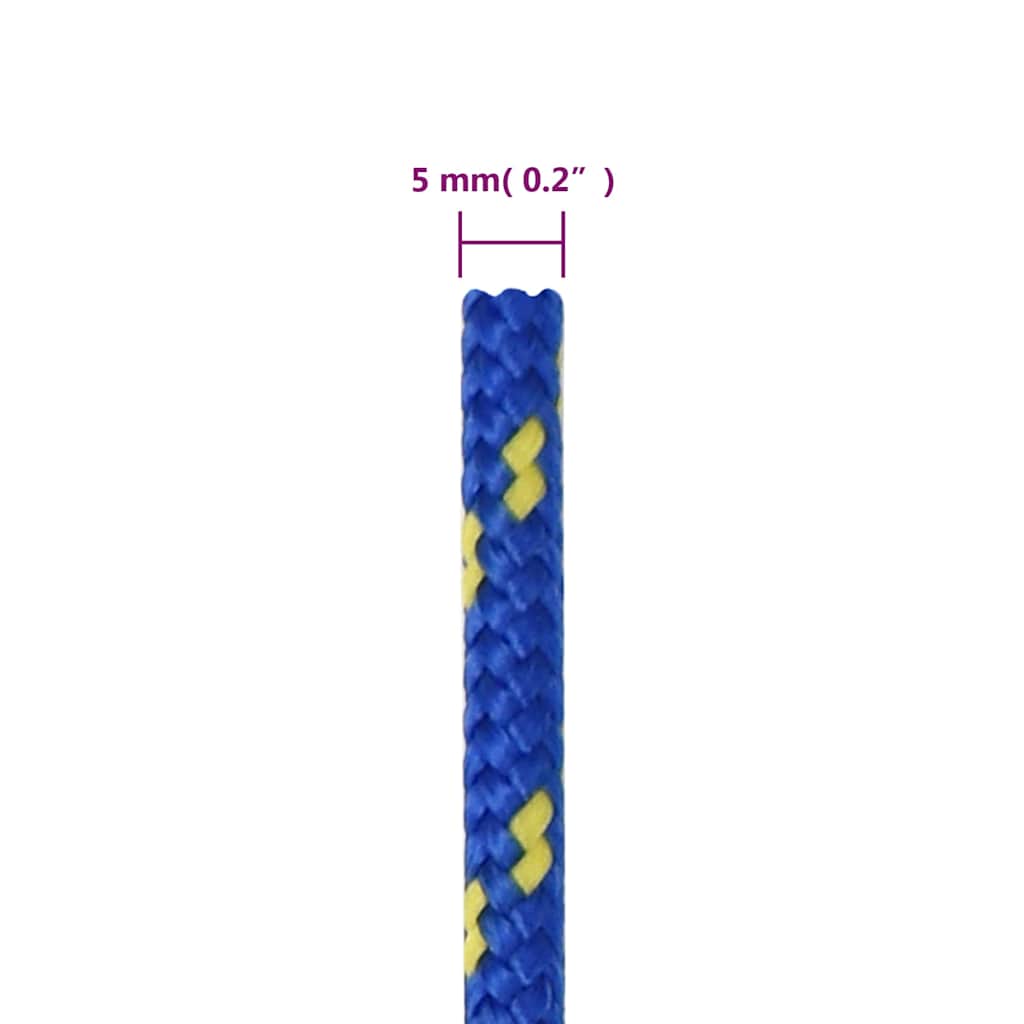 Kék polipropilén hajókötél 5 mm 50 m 6