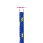 Kék polipropilén hajókötél 5 mm 250 m 6
