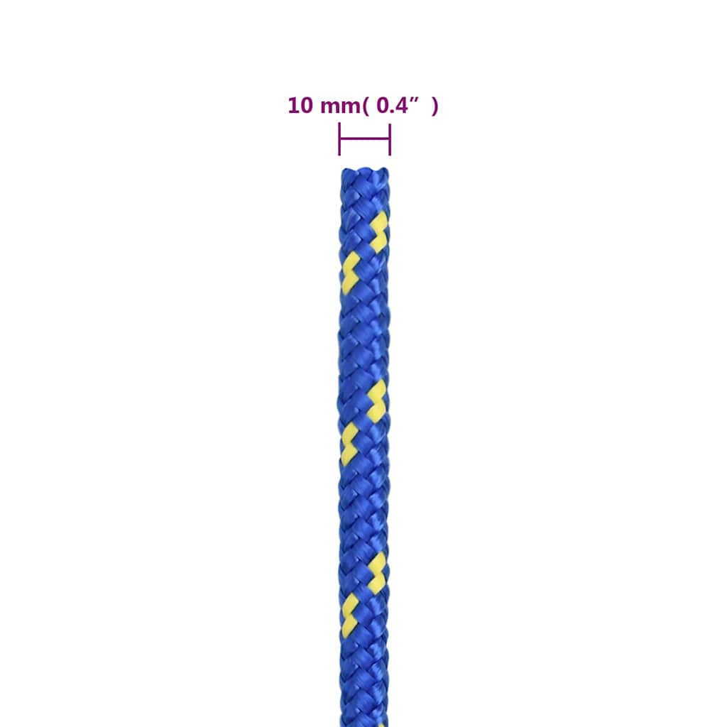 Kék polipropilén hajókötél 10 mm 25 m 6