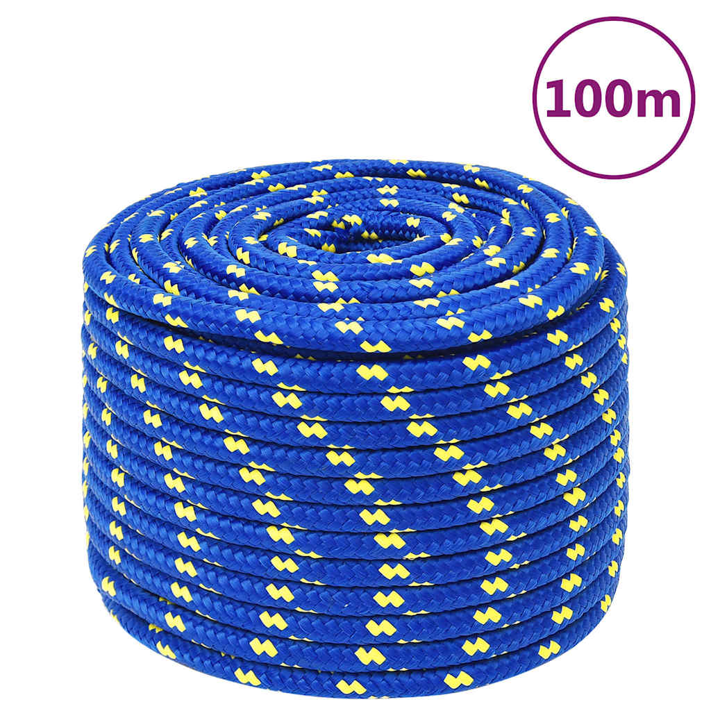 Kék polipropilén hajókötél 12 mm 100 m