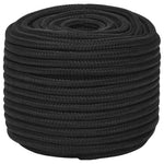 Teljesen fekete polipropilén hajókötél 14 mm 50 m 2