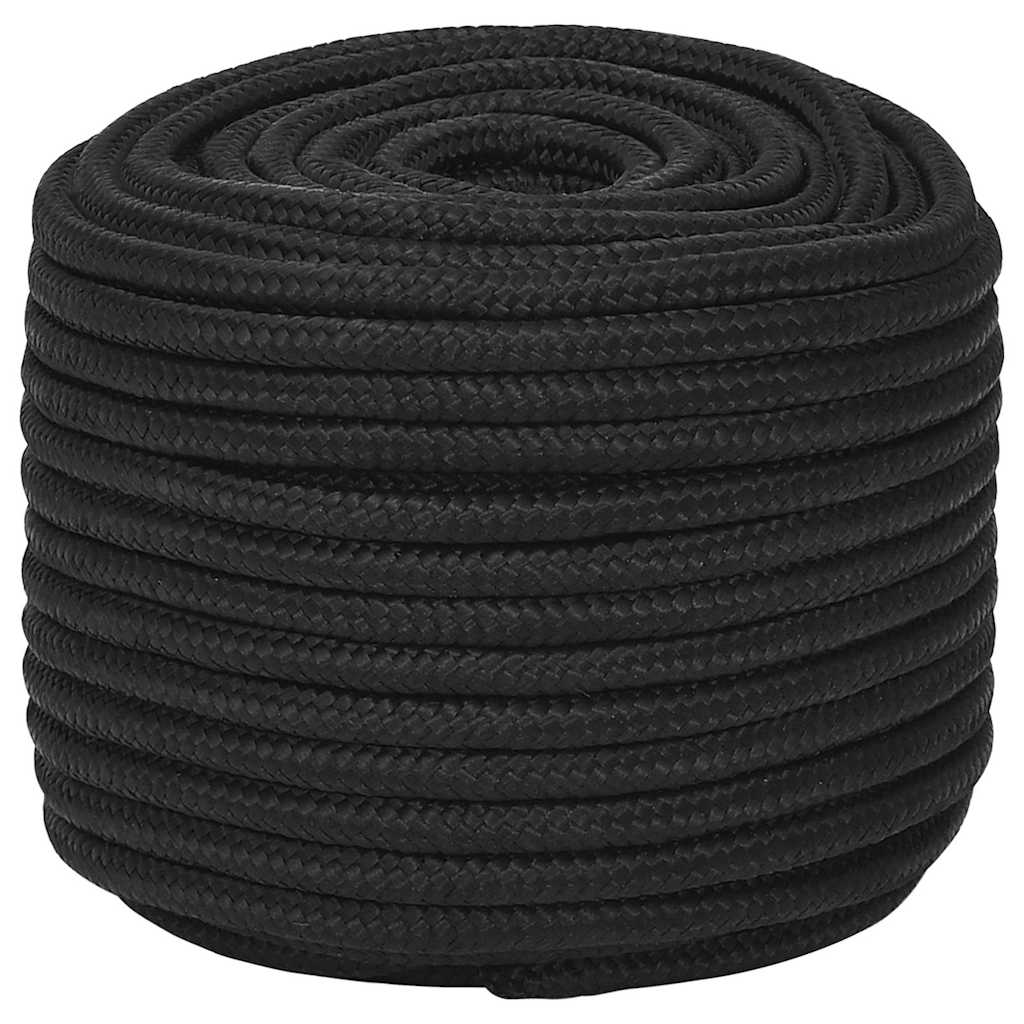 Teljesen fekete polipropilén hajókötél 14 mm 50 m 2