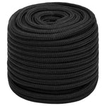 Teljesen fekete polipropilén hajókötél 16 mm 100 m 2
