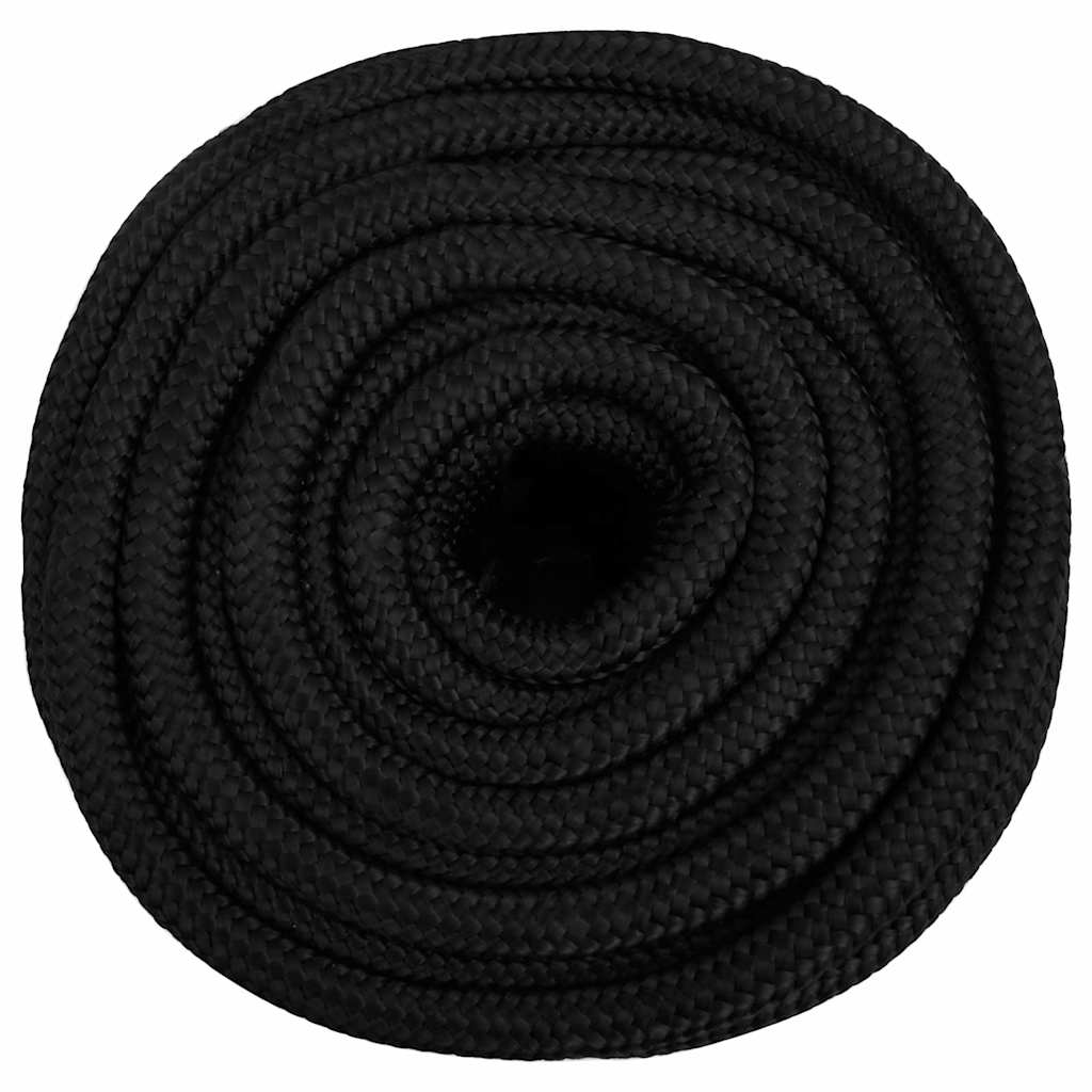Teljesen fekete polipropilén hajókötél 16 mm 100 m 3