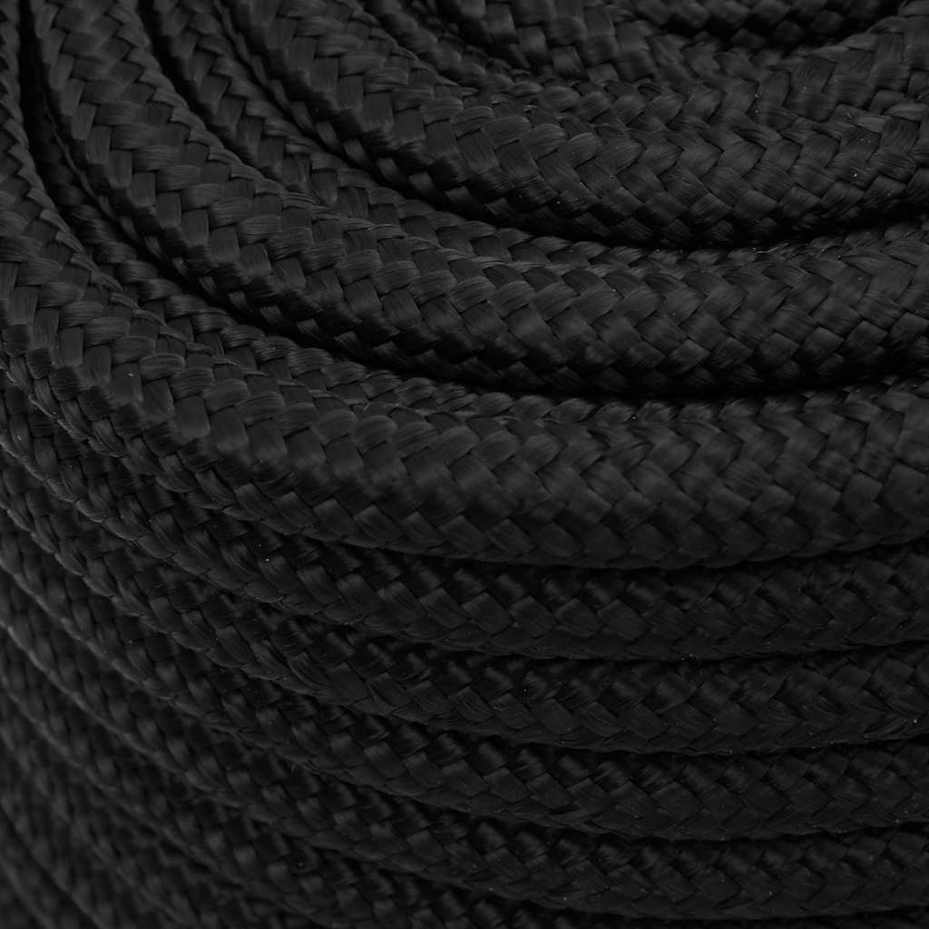 Teljesen fekete polipropilén hajókötél 16 mm 100 m 4