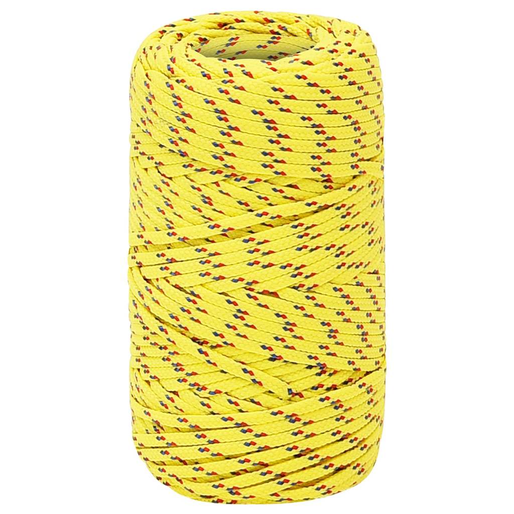 Sárga polipropilén hajókötél 2 mm 100 m 2