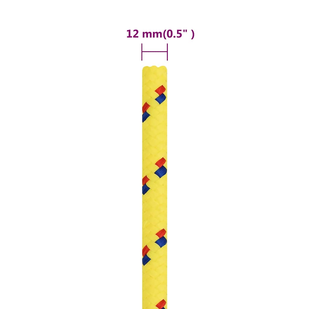 Sárga polipropilén hajókötél 12 mm 100 m 6