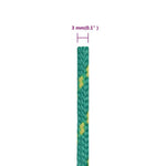 Zöld polipropilén hajókötél 3 mm 250 m 6
