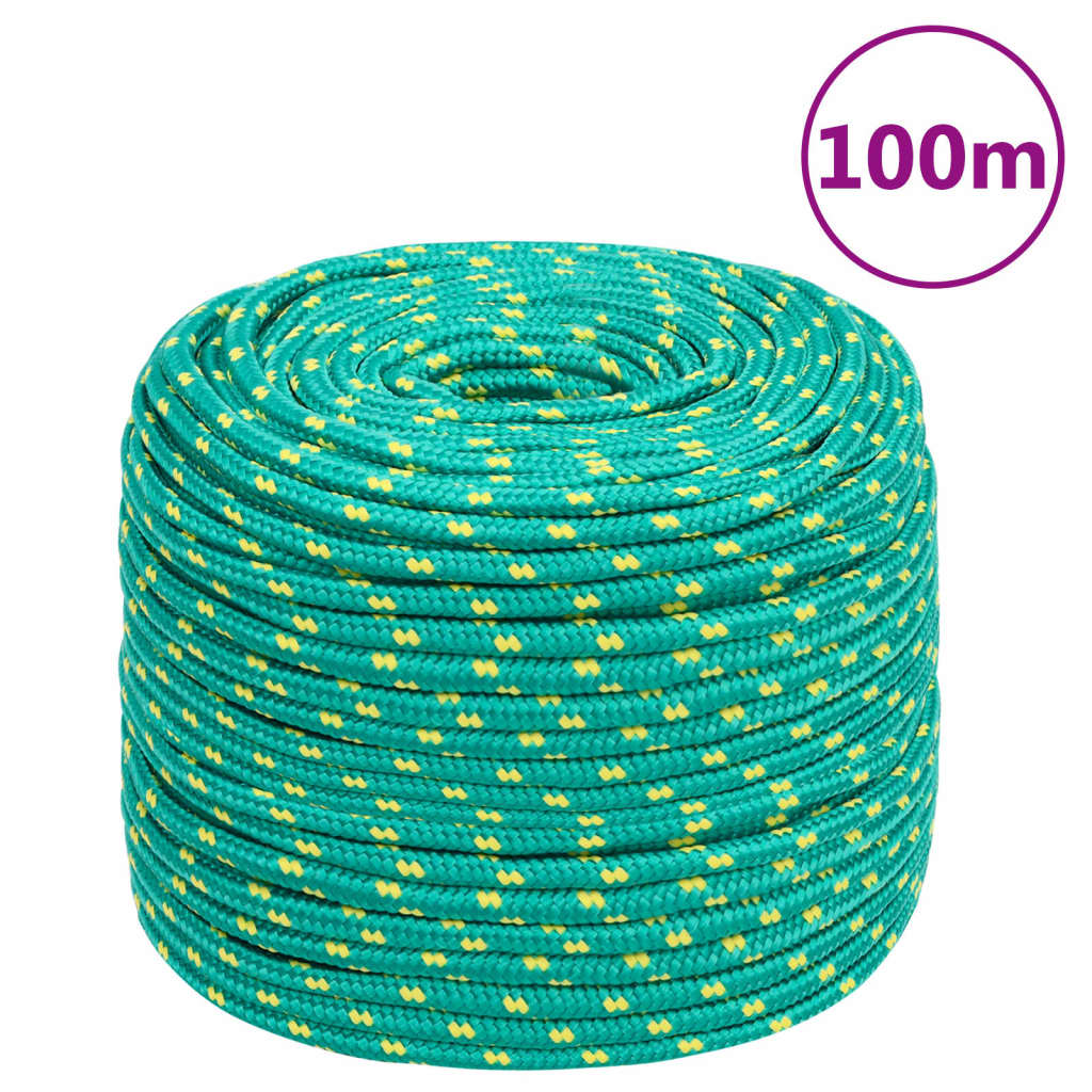 Zöld polipropilén hajókötél 8 mm 100 m