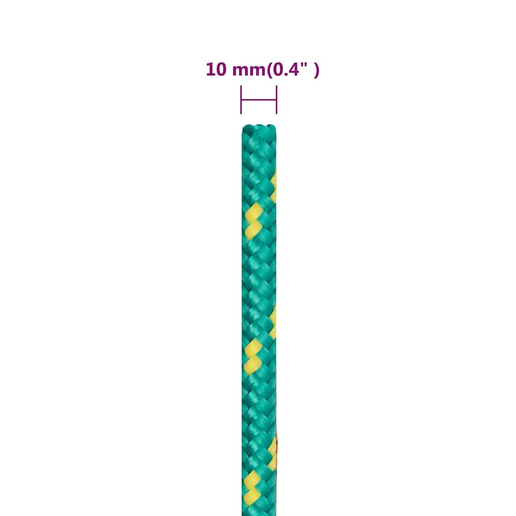Zöld polipropilén hajókötél 10 mm 25 m 6
