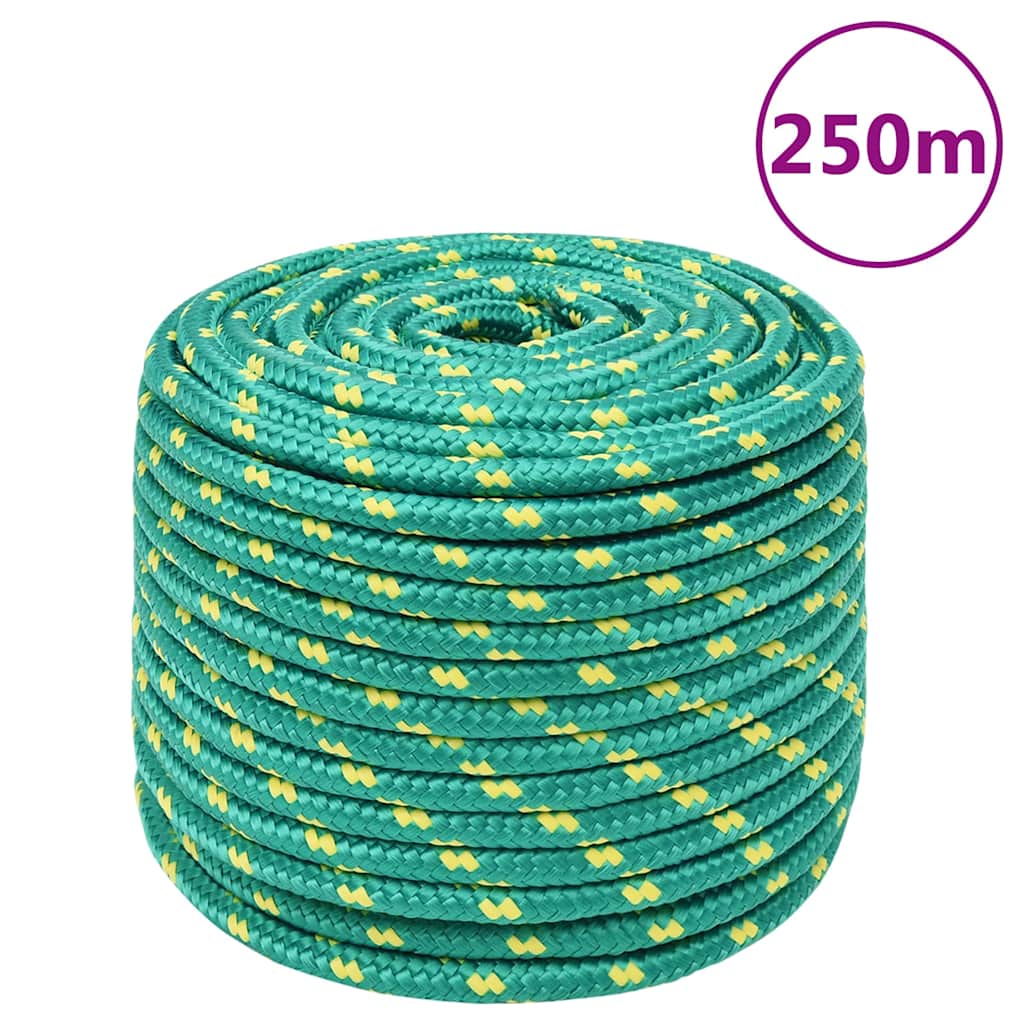 Zöld polipropilén hajókötél 14 mm 250 m