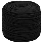 Fekete poliészter munkakötél 8 mm 250 m 2