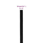 Fekete poliészter munkakötél 10 mm 25 m 6