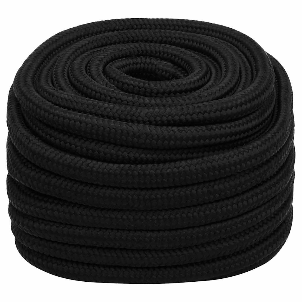 Fekete poliészter munkakötél 20 mm 50 m 2