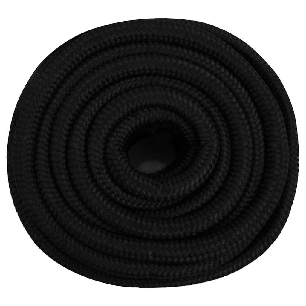 Fekete poliészter munkakötél 20 mm 50 m 3