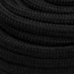 Fekete poliészter munkakötél 20 mm 50 m 4