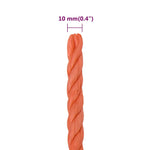 Narancssárga polipropilén munkakötél 10 mm 25 m 6