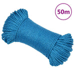 Kék polipropilén munkakötél 8 mm 50 m