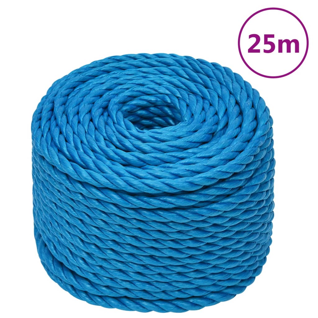 Kék polipropilén munkakötél 16 mm 25 m