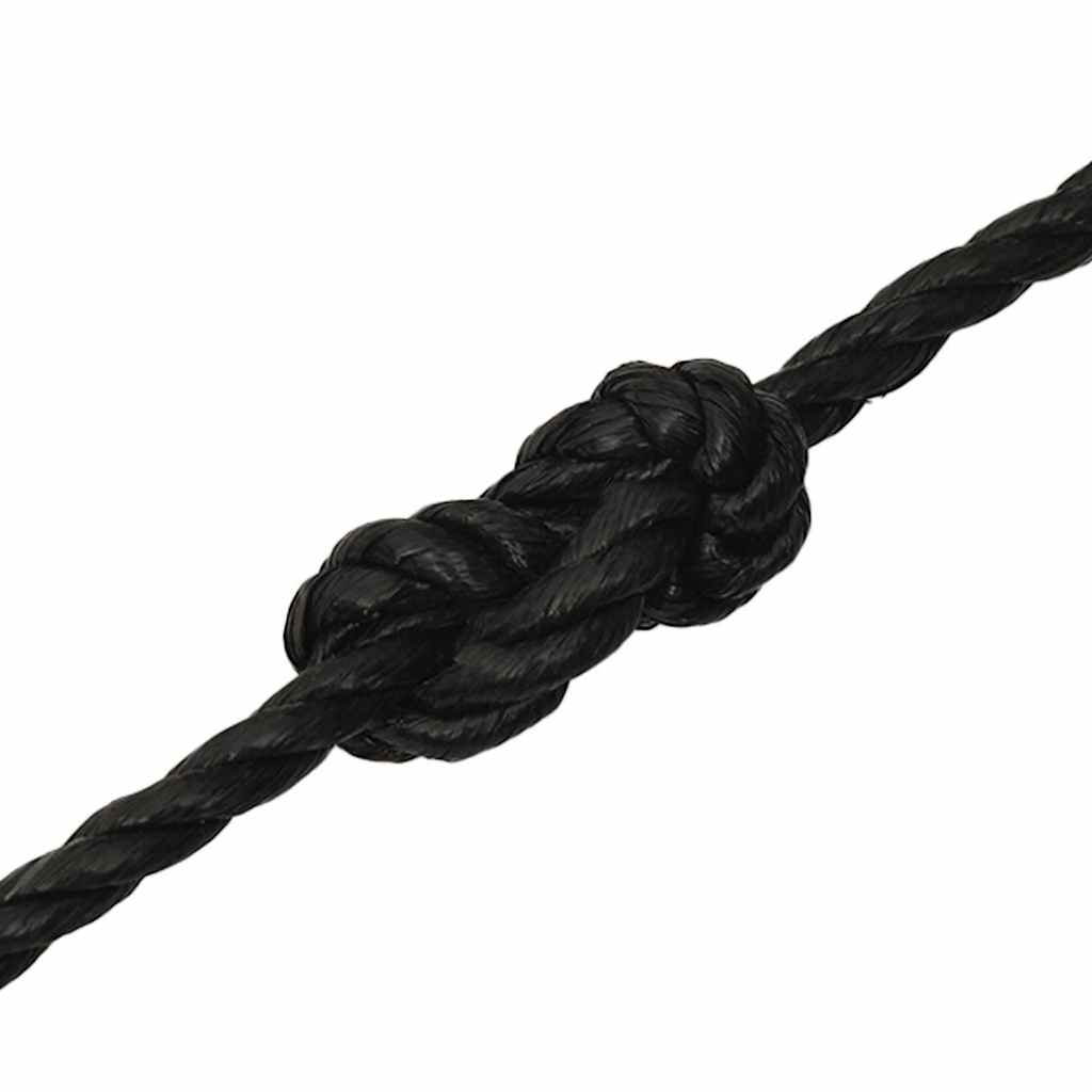 Fekete polipropilén munkakötél 12 mm 50 m 5