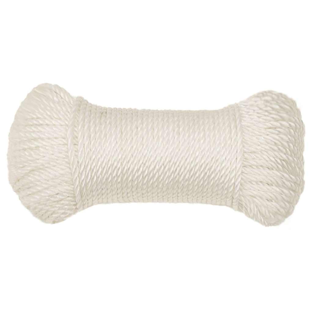 Fehér polipropilén munkakötél 6 mm 250 m 3