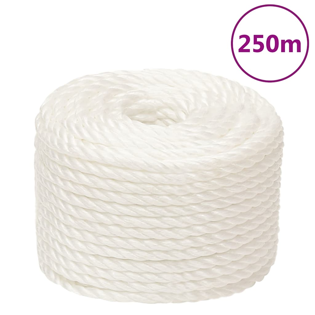 Fehér polipropilén munkakötél 12 mm 250 m