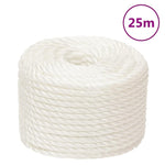 Fehér polipropilén munkakötél 16 mm 25 m