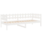 Fehér tömör fenyőfa kanapéágy matrac nélkül 80 x 200 cm 7