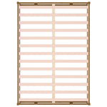 Mézbarna tömör fa ágykeret 150x200 cm (King Size) 6