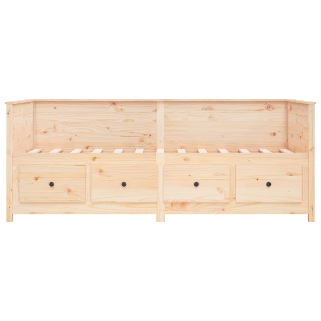 Tömör fenyőfa kanapéágy matrac nélkül 90 x 190 cm 10