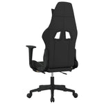 Fekete és krémszínű szövet masszázs játékszék lábtartóval 5