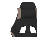 Fekete és tópszínű szövet masszázs játékszék lábtartóval 12