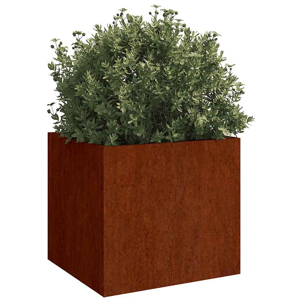 2 db corten acél növénytartó 32 x 30 x 29 cm 3