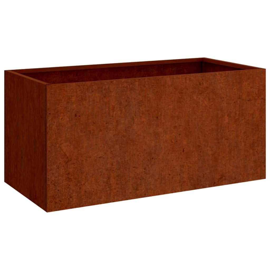 Corten acél növénytartó 62x40x39 cm 2