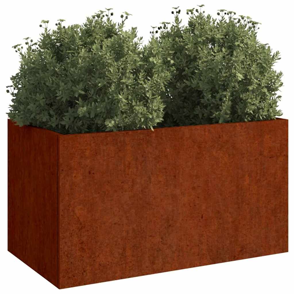 Corten acél növénytartó 62x40x39 cm 3