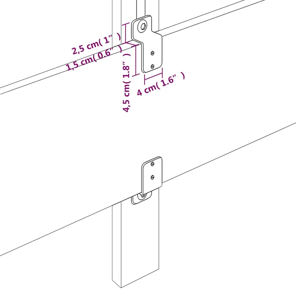 Világosszürke bársony fejtámla 80 x 5 x 78/88 cm 6