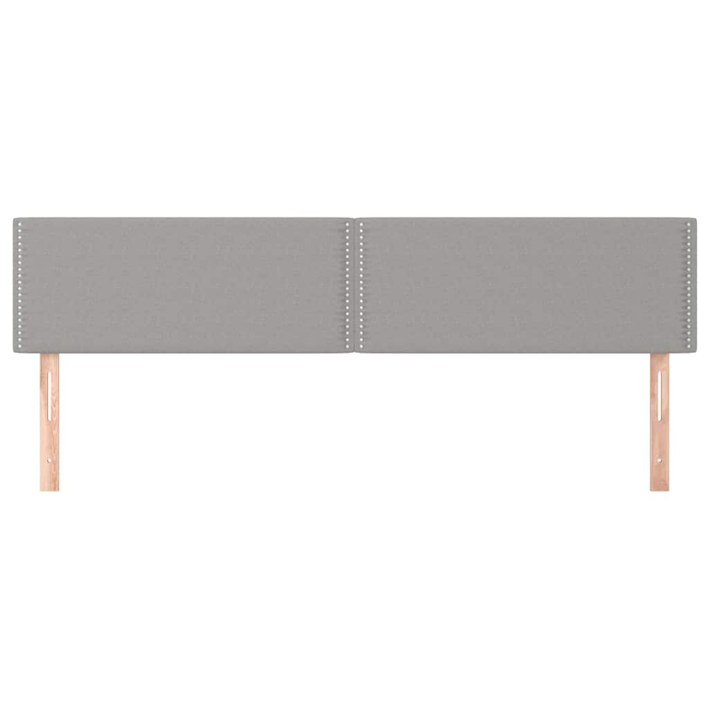 Világosszürke szövet fejtámla 180 x 5 x 78/88 cm 3