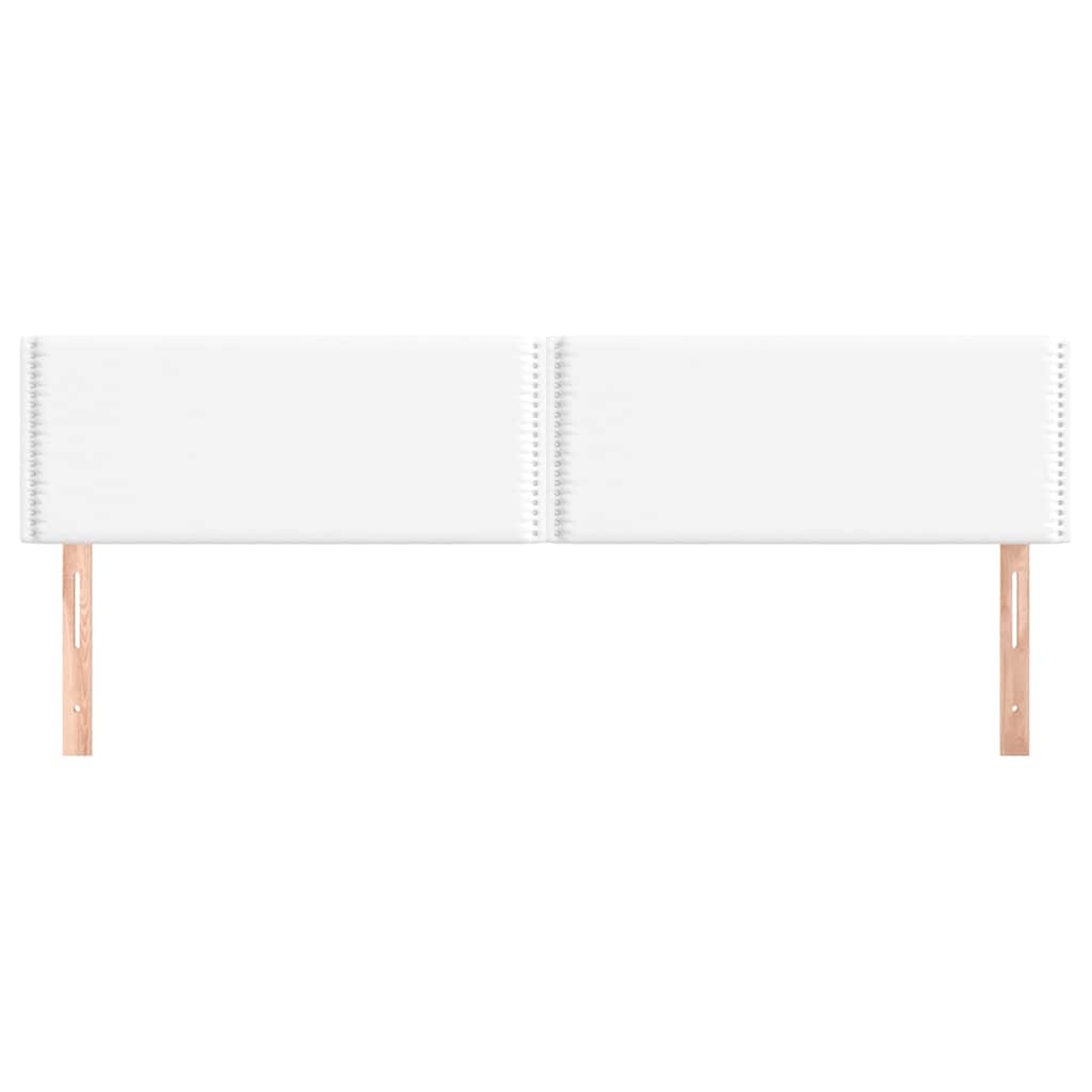 Fehér műbőr fejtámla 200 x 5 x 78/88 cm 3