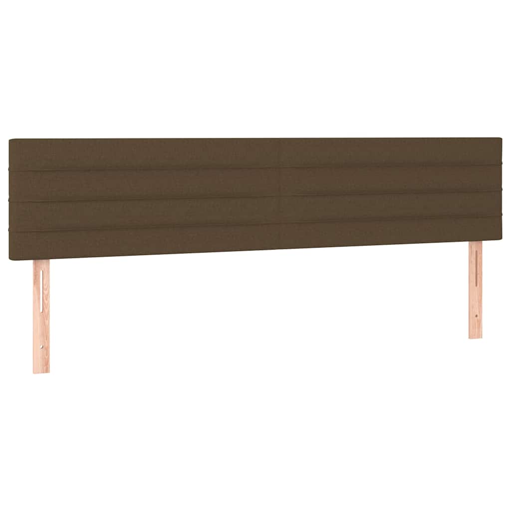 Sötétbarna szövet fejtámla 200 x 5 x 78/88 cm 2