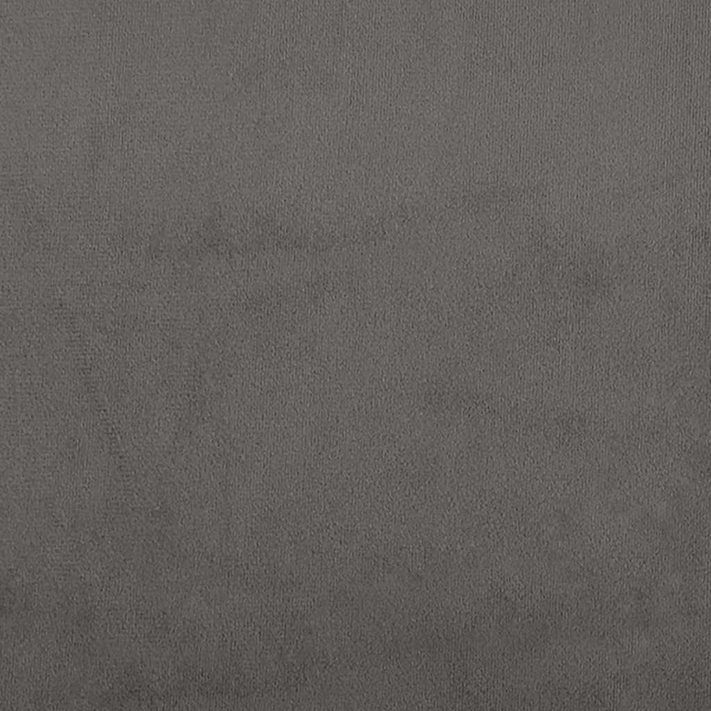 Sötétszürke bársony fejtámla 80 x 5 x 78/88 cm 7