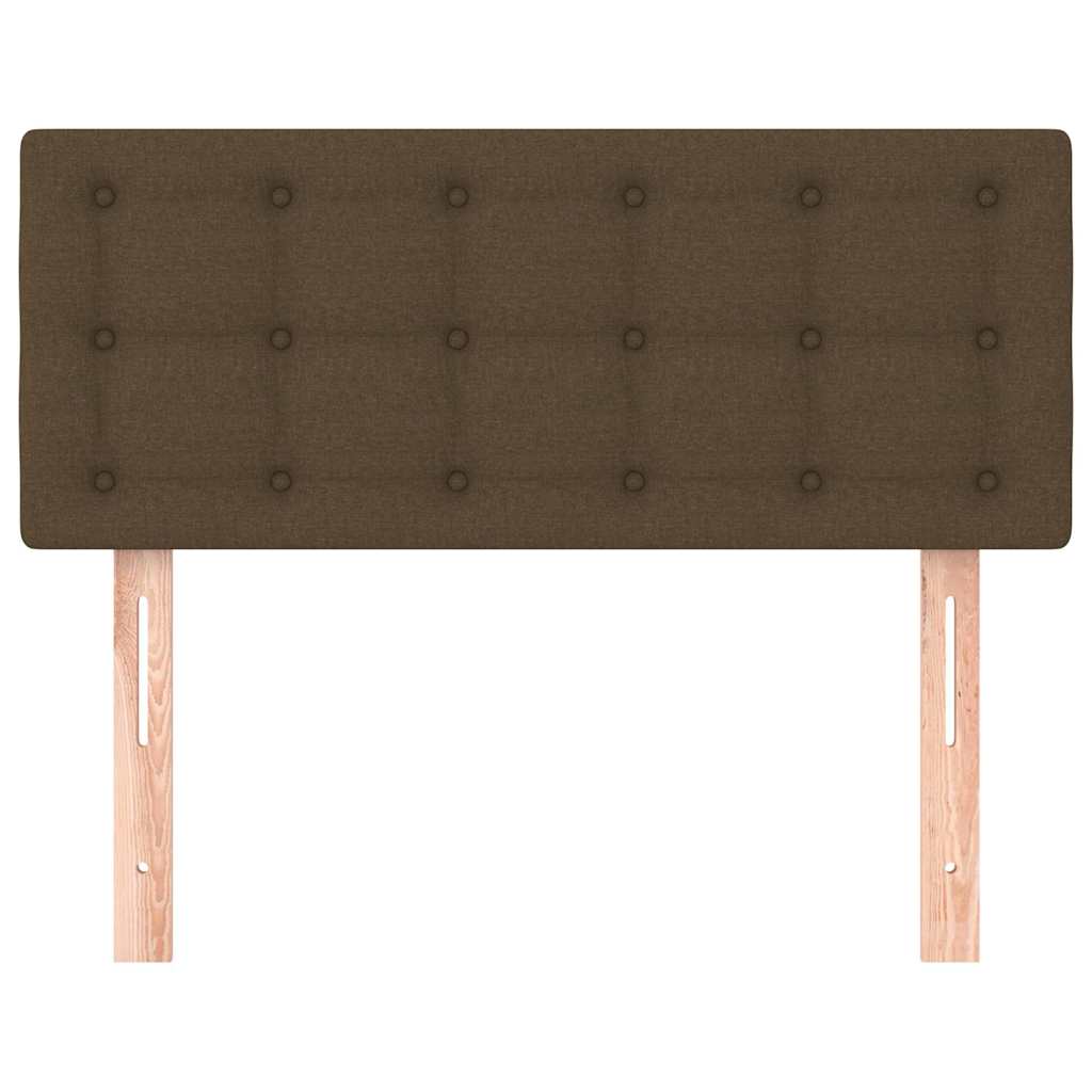 Sötétbarna szövet fejtámla 100x5x78/88 cm 3